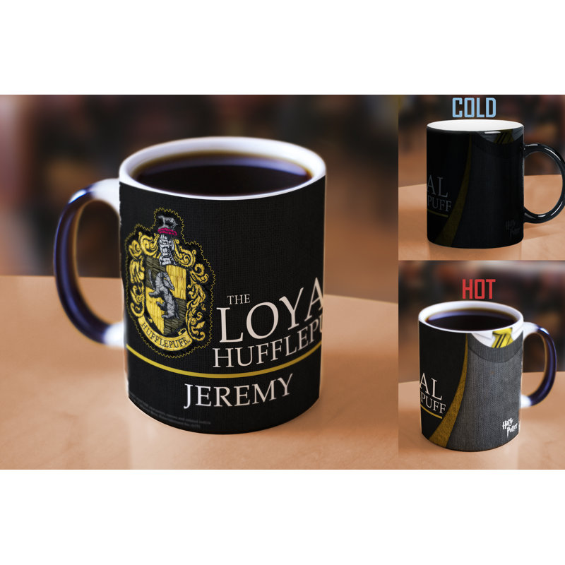 Harry Potter Hufflepuff Robe Personalized Heat Sensitive Coffee Mug, Yes
