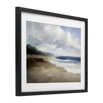 Sea Of Sighs Landscape Framed Print Under Glass, design by Annabelle Hall