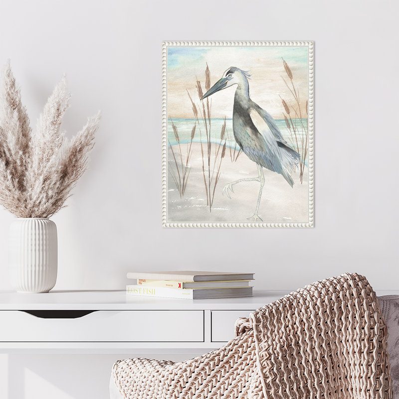 Elizabeth Medley Heron par Beach Grass II par Elizabeth Medley, H 20 po x l 16 po x P 2 po