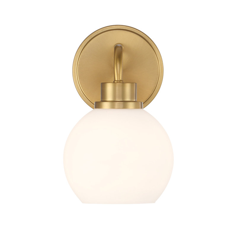 Maverick 1-Light Wall Sconce in Brass, Brass