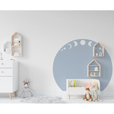 Boho Wall Decal Moon Phase, Nursery Boho Arch Decor, Bed Arch Sticker, Hedboard Wall Decal, Circle Wall Decal, Arch Wall Decal Sticker 119LU