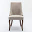 Chaise de salle à manger en lin-1401943071