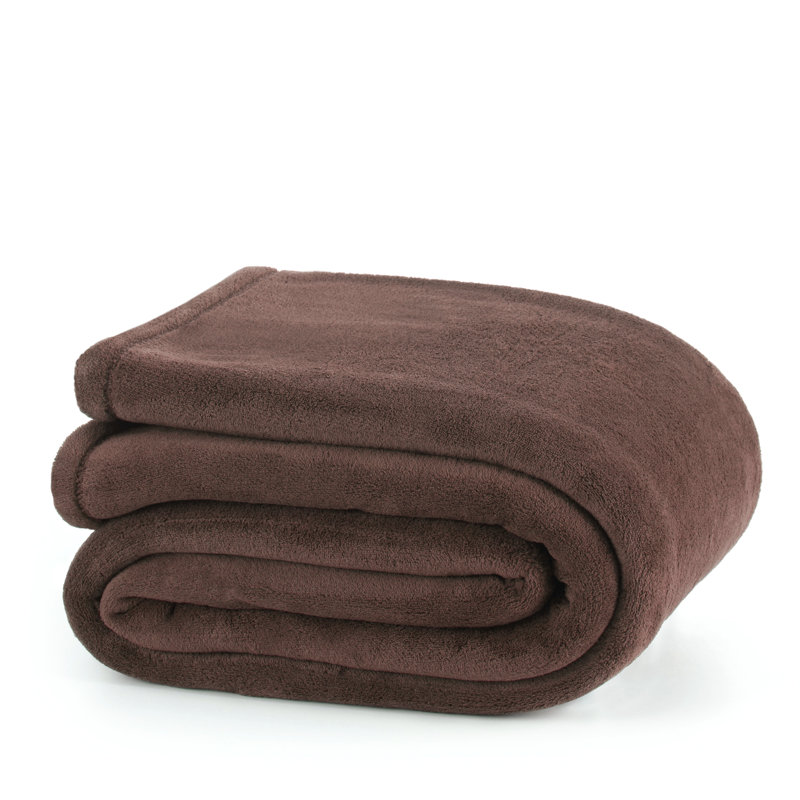 Couverture en peluche Martex, Très grand lit, Kaki