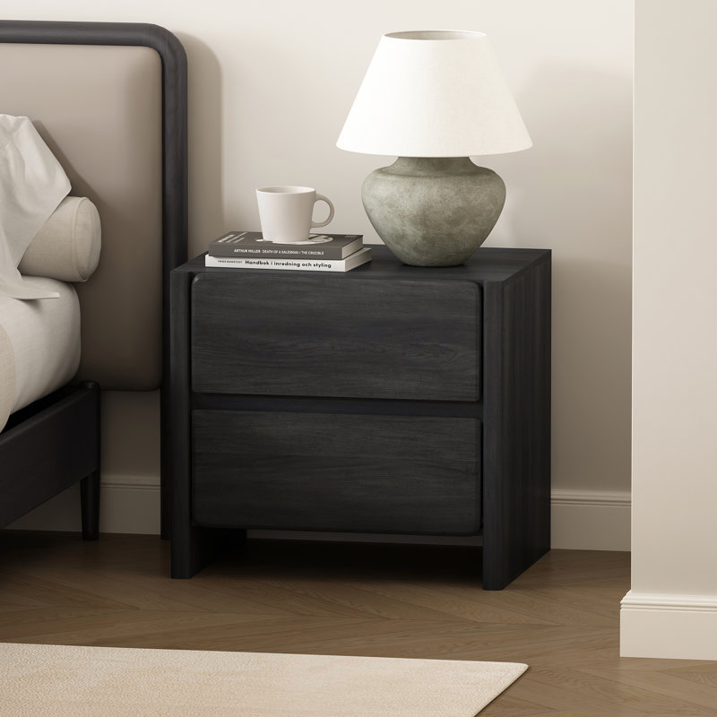 Table de chevet 24 po Linda gris anthracite Linda, Gris anthracite