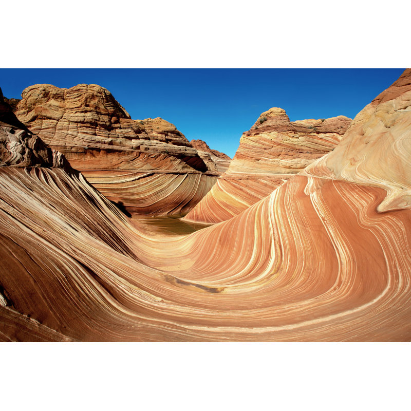 Sanuary The Wave - Wrapped Canvas Print, 20cm H x 30cm W x 3.8cm D