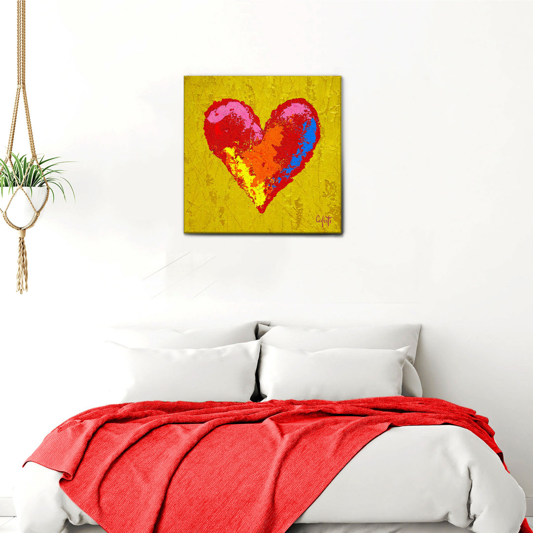 Leinwandbild Heart Background von Stefano Calisti