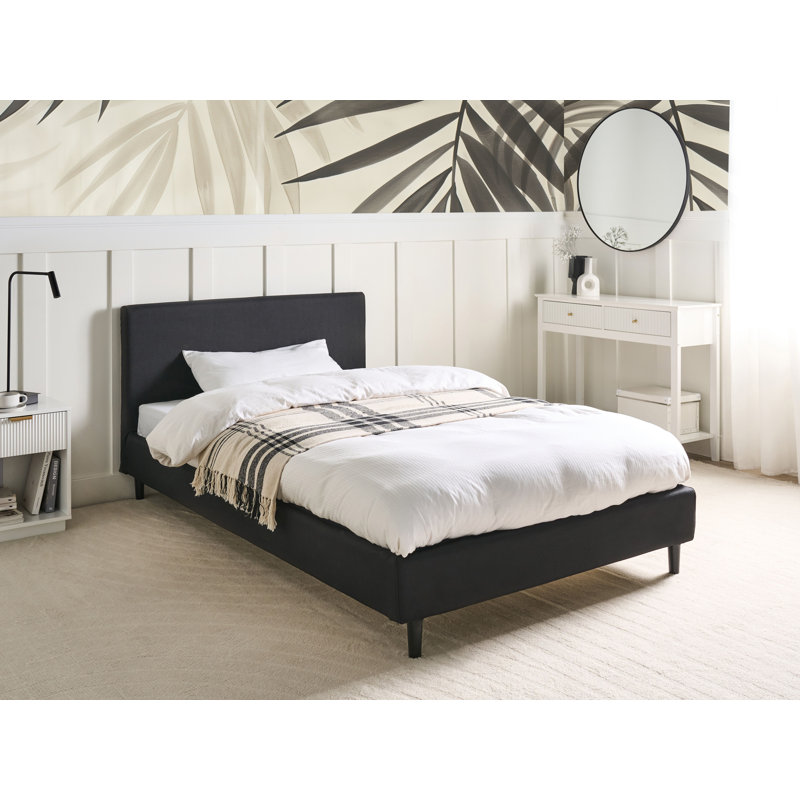 Fitou Upholstered Bed, Black