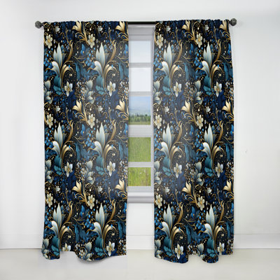 Victorian Elegance Paisley Motif - Rideau floral