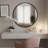 Black 36 Inch Round Bathroom Mirror, Metal Frame Vanity Mirror for Over Sink, Modern Wall Mirror for Entryway and Living Room-1640202671-1673250508