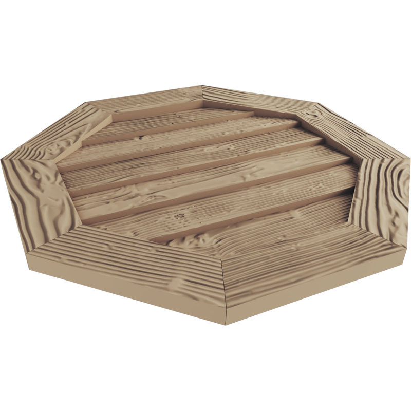 Évent octogonal Timberthane, H 27 po x l 27 po x P 1 po, Sablé