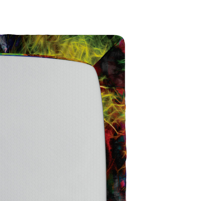Microfiber Abstract Fitted Sheet, Full Fitted Sheet