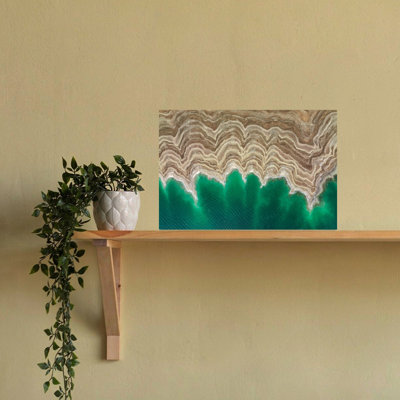 «Green Water Land», motifs abstraits, paysage contemporain, nature, impression murale