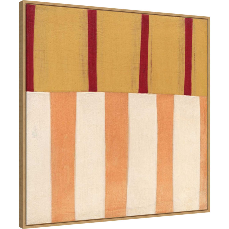 "Ezekiah Broken Stripes 3" par Laura Nugent, peinture sur toile, H 30 po x l 30 po x P 2 po