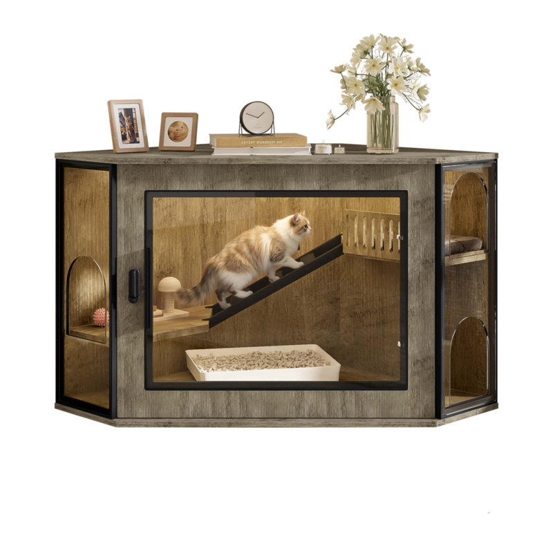 Enceinte de litière 48 po, Gris
