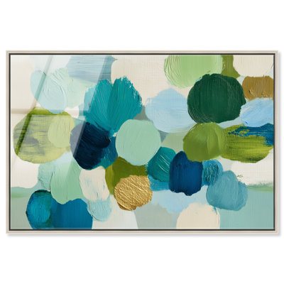 "Forest Canopy II", reproduction d'art acrylique encadrée par Art Remedy, cadre argenté, 15 x 10