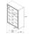 Geonna 5-drawer Bedroom Chest Grey