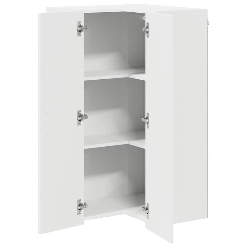 Vidaxl Kitchen Wall Cabinet White 57 X 57 X 100 Cm Engineered Wood, White