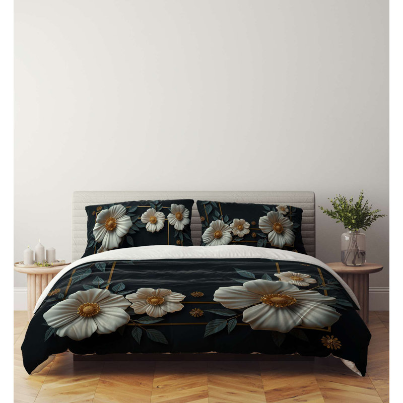 High-Quality Double Quilt Cover Set, 100% Polyester & Cotton Blend, 78.7 x 78.7 Inches | Includes 2 Pillowcases (23.6 x 23.6 Inches) | Machine Washable, Button Closure, Soft & Durable, Perfect for Cozy Bedrooms