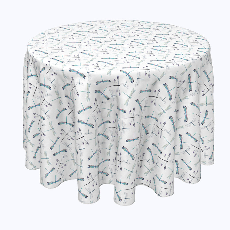 Brady Geometric Round Tablecloth, 120" x 120"