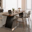 Brown Rectangular Solid Wood desk-108675351