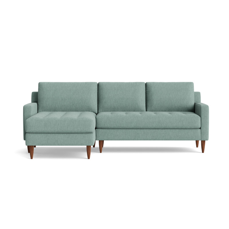 MCM Chaise Sectional, Performance Weave - Spa, Left Hand Facing