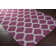Kramer Hand-Woven Raspberry Wine/Grey Area Rug