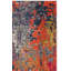 Tapis abstrait bleu / orange Hertzler-211452224