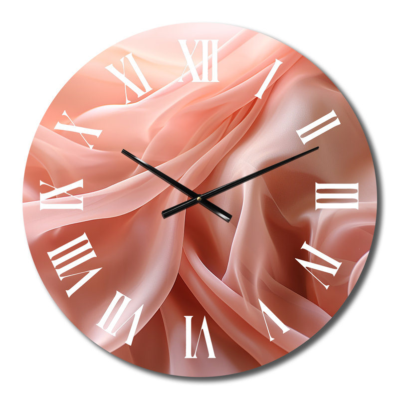 Horloge murale Smooth Elegant Minimal Glam Wave, Moyenne