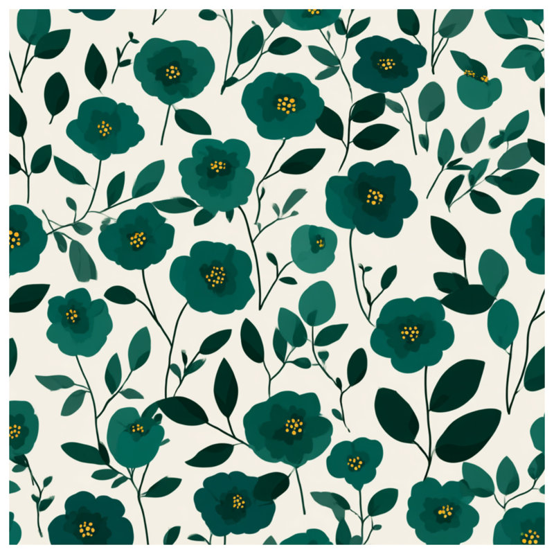 Édredon floral de style scandinave, Très grand lit