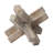 Haruto Brown Solid Wood Abstract Geometric Tabletop Sculpture-1448971336