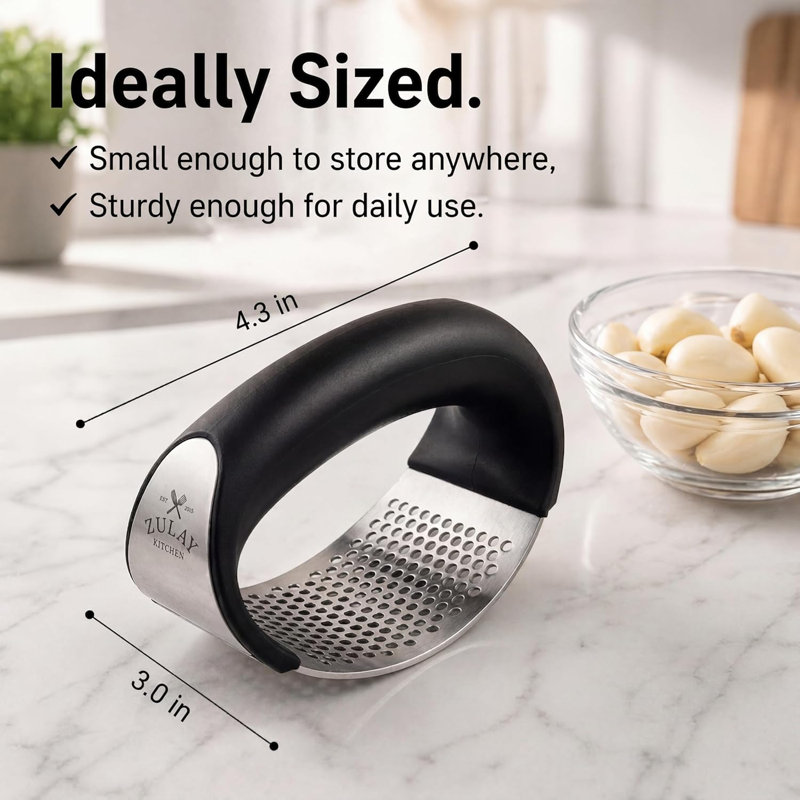 Ensemble de culbuteur à ail en acier inoxydable Zulay Kitchen
