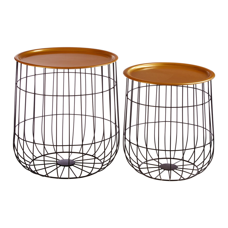 Schaffner Tray Top Frame Side Table Set