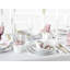 Square Piece Porcelain China Dinnerware Set - Service for 6