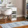 Tapis abstrait bleu