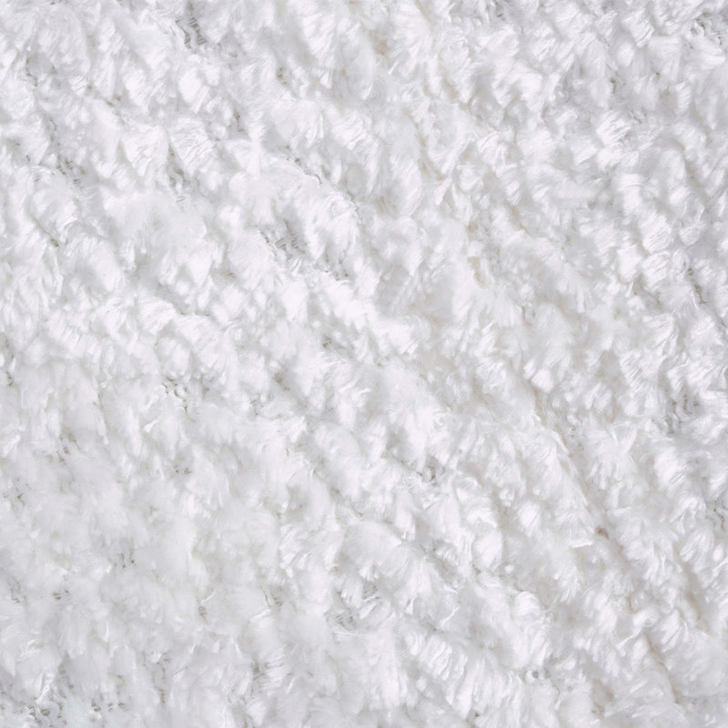 Canapé 3 places Cloud, canapé désossé avec 2 coussins, sans assemblage, Blanc, crème
