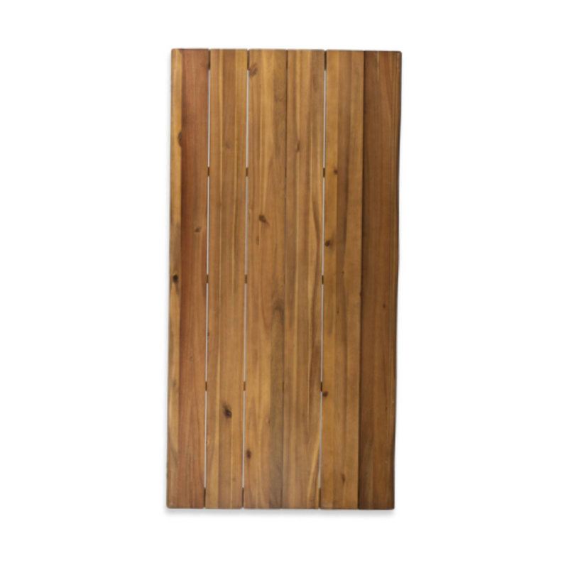 Wood & Metal Rectangular Dining Table