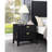 Mason Black 2-Drawer Nightstand