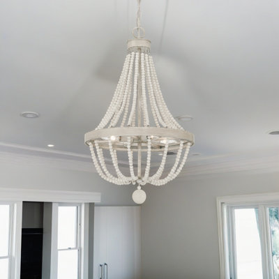 Lustre en acier à intensité variable 4 lumières l 16 po Chrisha
