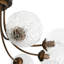 Mid-century 8-light Water Patternede Glass Semi-flush Mount-257377345