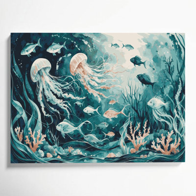 Art nautique sur toile vert