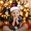 15" Reversible Sequined Christmas Santa Hat with Faux Fur Cuff-2028977515