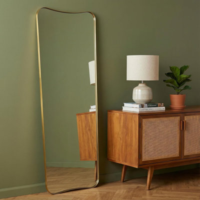 Miroir de salle de bain Contemporary Cadre en acier inoxydable