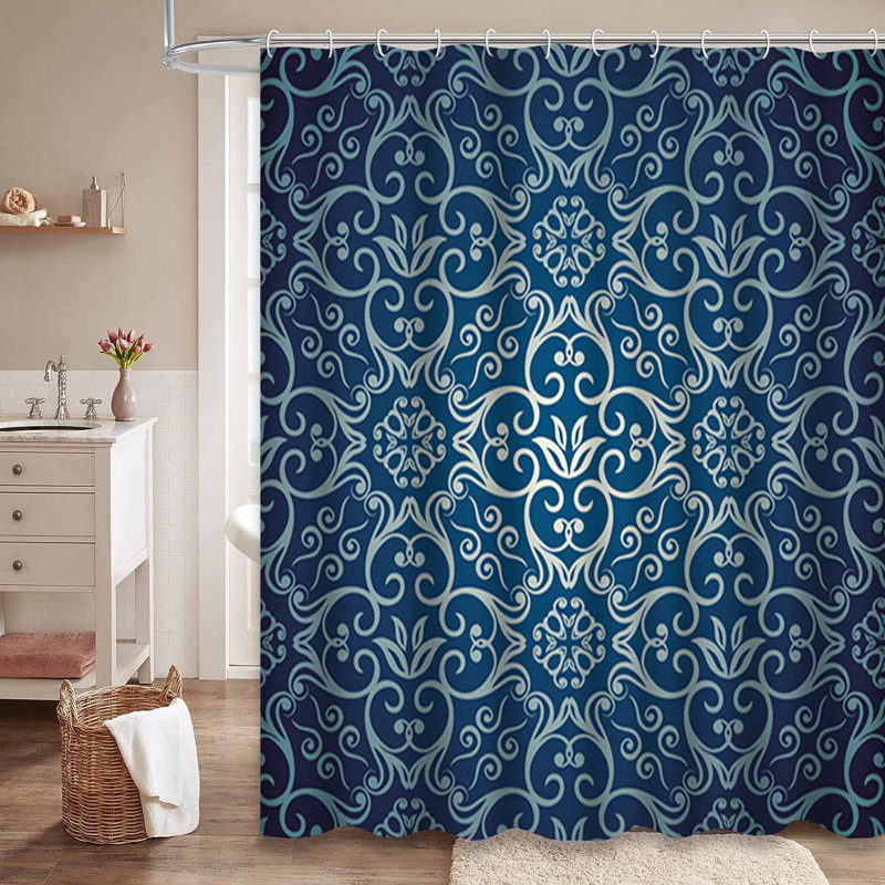 Rideau de douche luxueux avec 12 crochets, L 72 po x l 72 po