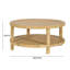 Table basse en rotin naturel Clyatt