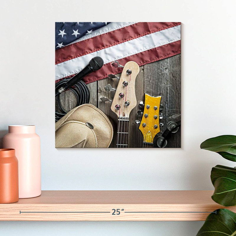 Abarca USA Country Music, H 16 po x l 16 po