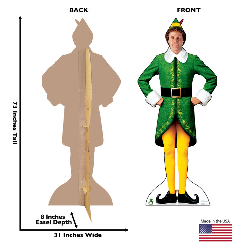 Lifesize Buddy the Elf Cardboard Stand-Up