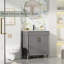 Ensemble de meuble-lavabo autoportant avec lavabo et robinet Everarda de 30 po, peint à la main-927927514