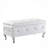 Upholstered Storage Ottoman Bench For Bedroom End Of Bed Faux Leather Rectangular Storage Benches Footrest With Crystal Buttons For Living Room Entryway-1977612123