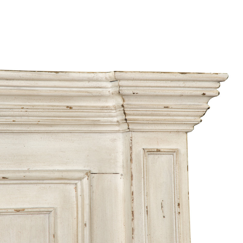 Temple Cloud Standard Panel Bed, Queen, White