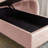 Velvet Chaise Lounge with Storage, Pillow, and Nailhead Trim-2000621687